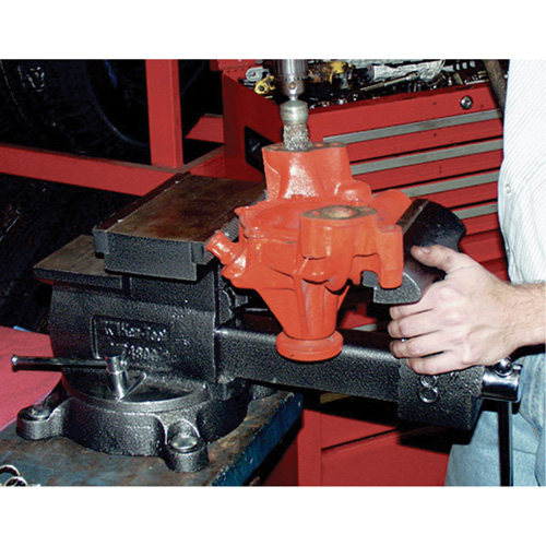 KT4800 Professional Reversible Mechanics Vise, 8" Jaw Width, 4-7/8" Throat Depth, Swivel Base Equipment World