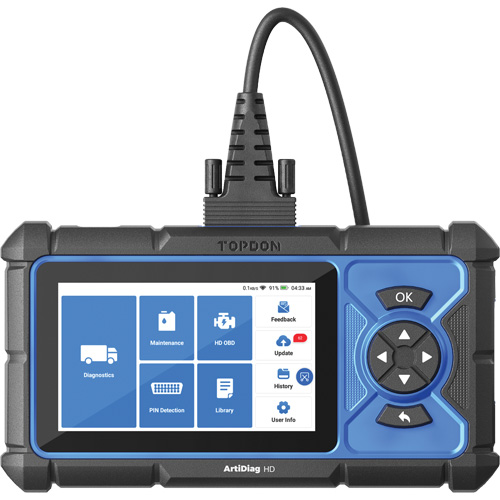 ArtiDiag HD 5" Heavy-Duty Scan Tool with Service Functions Equipment World