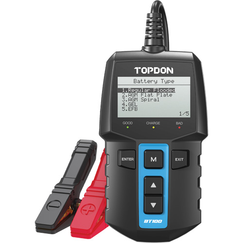 Testeur de batterie 12?V et de syst&egrave;mes BT100 Equipment World