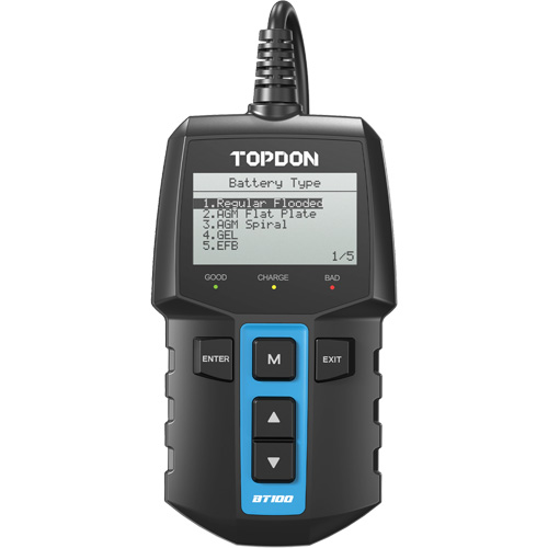 Testeur de batterie 12?V et de syst&egrave;mes BT100 Equipment World