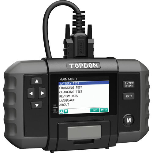 BT600 12V Battery & 12V/24V System Tester with Built-in Printer Equipment World