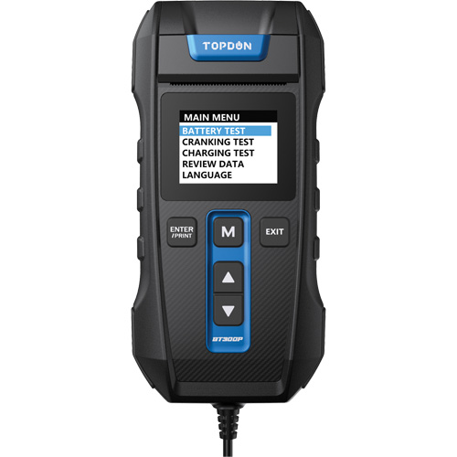 BT300P Battery, Charging & Cranking System Tester with Printer Equipment World