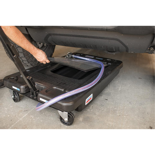 Drain d'huile portable en polypropyl&egrave;ne &agrave; profil bas Equipment World