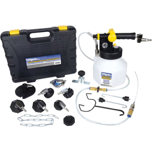 Pressure Brake Bleeder Kit with 7 Adapters Equipment World