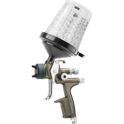 X5500 HVLP 1.4 O RPS D Premium Paint Spray Gun for Automotive Refinishing, 1/4" NPT Air Inlet, 15.19 CFM, 0.6 L/0.9 L Capacity, 0.17 PSI Equipment World