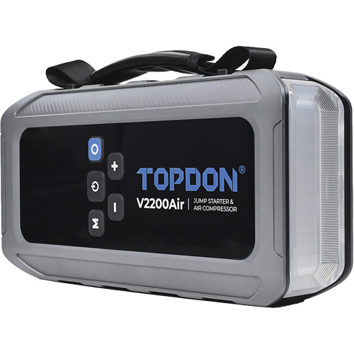 V2200Air 2-en-1: d&eacute;marreur de secours de 1200 A de pointe et gonfleur de pneus Equipment World