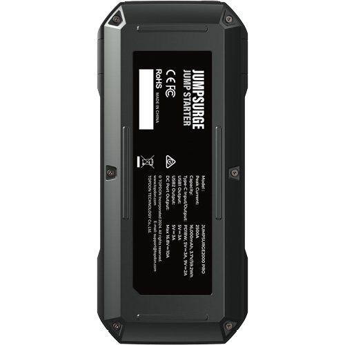 JumpSurge2000Pro 2500 Peak Amp Battery Jump Starter, Power Bank & Flashlight Equipment World