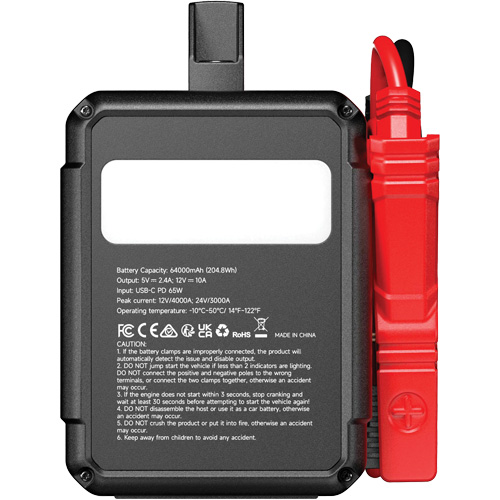 V4000 HD 12V/24V 4000A Jump Starter Equipment World