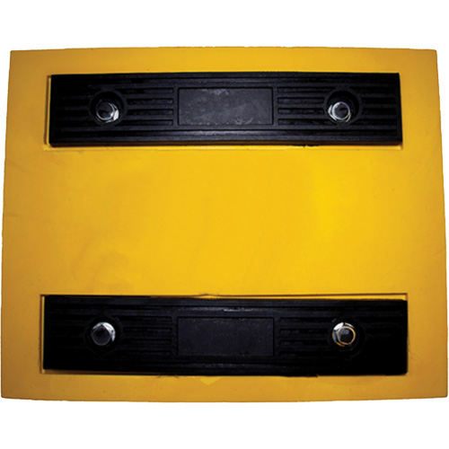 Wheel Chock, Polyurethane, Yellow, 15-1/4" W x 12-1/8" D x 10-3/4" H Equipment World