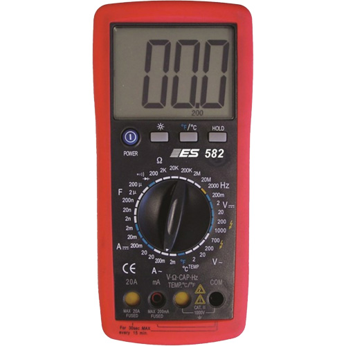 Deluxe Digital Multimeter with Amp Shutters Equipment World