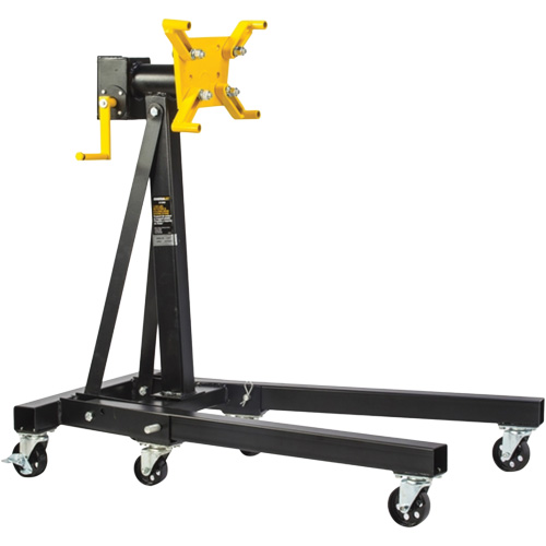 1250 lbs. Rotating Head & Folding Engine Stand, 42-3/4" H Equipment World