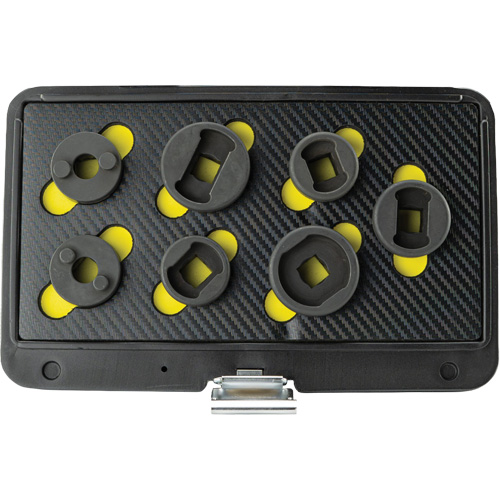 Threaded Leaf Spring Shackle Pin Remover & Installation Master Set, 7 Pieces, 1/2" Drive Size Equipment World