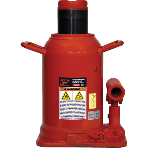 Professional Bottle Jack, 60 Ton(s), 18-11/16" Raised Height Equipment World