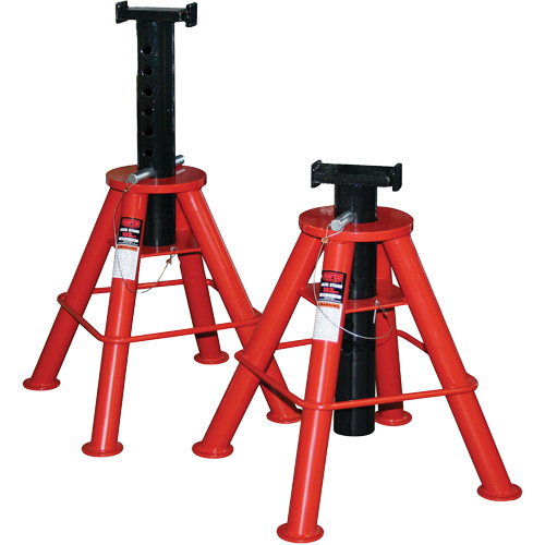 High Height Jack Stand, Locking Pin, 10 Tons Capacity, 28" - 47" H Equipment World
