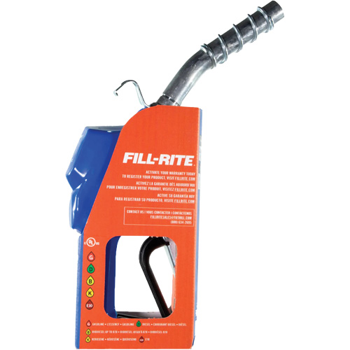 Blue Cold Weather Automatic Diesel Spout Nozzle Equipment World