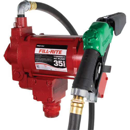 115/230V AC Fuel Transfer Pump with Nozzle Equipment World