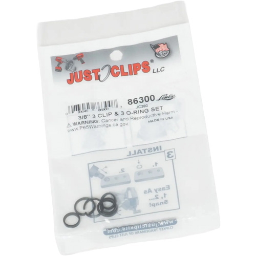 3/8" Clips & O-Rings Set Equipment World