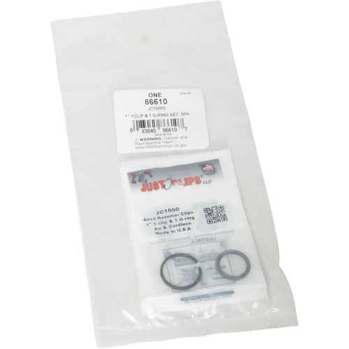 1" Clips & O-Rings Set - Bulk Equipment World