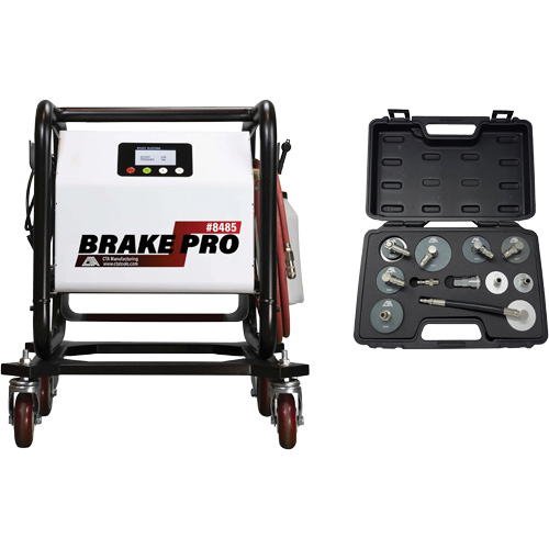 Short Frame Brake-Pro Pressure Brake Bleeder with Adapters Equipment World