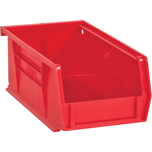 Hook-On Bins, 4" W x 3" H x 7" D, Red, 10 lbs. Capacity Equipment World