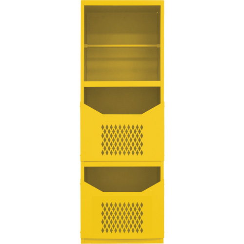 Spill Control Cabinet, 1 Shelves, 72" H x 24" W x 24" D, Steel, Yellow Equipment World