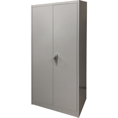 Armoire de rangement, Acier, 4 Tablettes, 66" h x 30" la x 15" P, Gris Equipment World