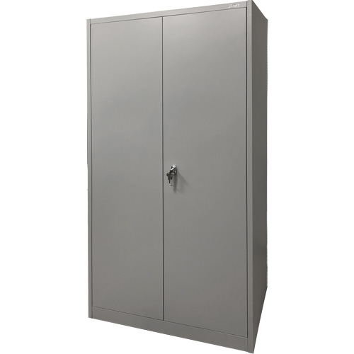 Armoire de rangement, Acier, 4 Tablettes, 78" h x 36" la x 24" P, Gris Equipment World