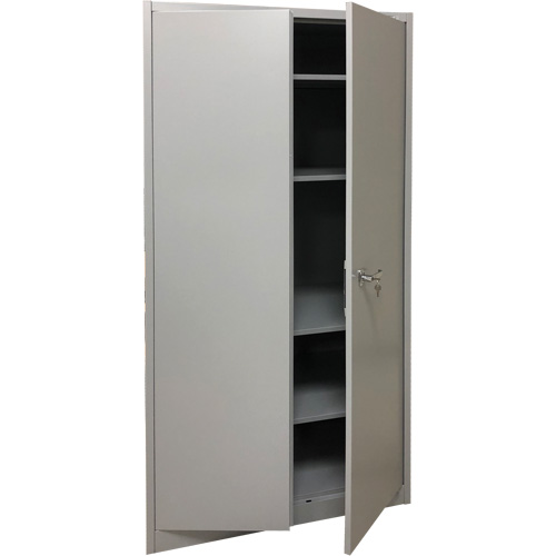 Armoire de rangement, Acier, 4 Tablettes, 78" h x 36" la x 24" P, Gris Equipment World