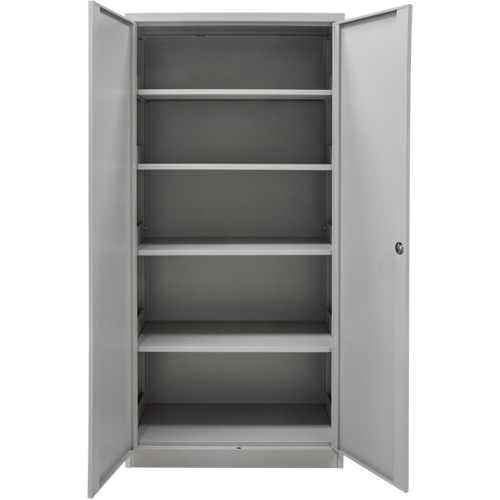 Armoires de rangement Hi-Boy, Acier, 4 Tablettes, 72" h x 36" la x 18" P, Gris Equipment World