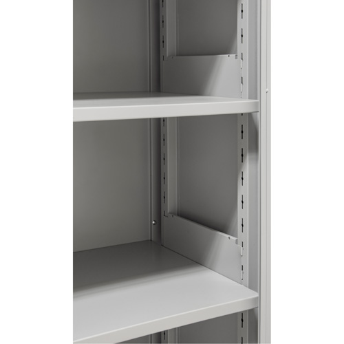 Armoires de rangement Hi-Boy, Acier, 4 Tablettes, 72" h x 36" la x 18" P, Gris Equipment World