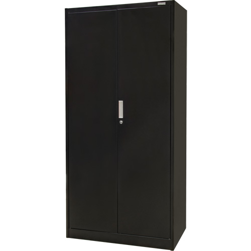 Armoire de rangement Hi-Boy, Acier, 4 Tablettes, 72" h x 36" la x 18" P, Noir Equipment World