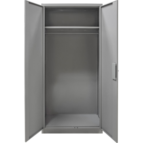 Armoire garde-robe, Acier, 36" la x 18" p x 72" h, Gris Equipment World