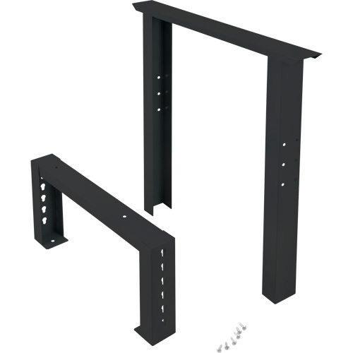 Pattes d'&eacute;tabli pour service industriel, Acier, 24" p x 34" h, Simple Equipment World