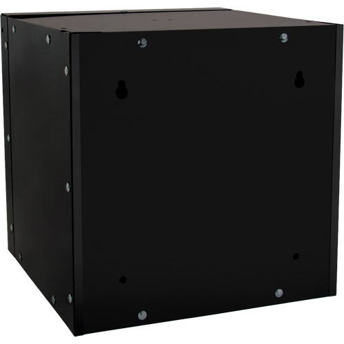 Stackable Cube Locker, 12" x 12" x 12", Steel, Black, Knocked Down Equipment World