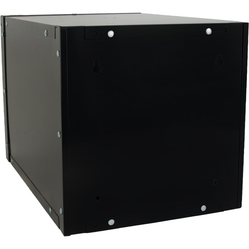 Stackable Cube Locker, 12" x 18" x 12", Steel, Black, Knocked Down Equipment World
