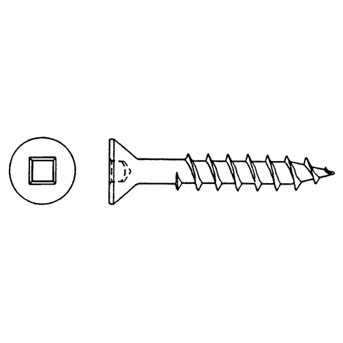Vis &agrave; t&ecirc;te plate pour bois, #6 x 7/8" lo, Zingu&eacute; Equipment World