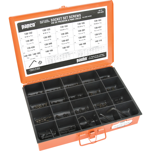 Socket Set Screw Cup Point Assortments Equipment World