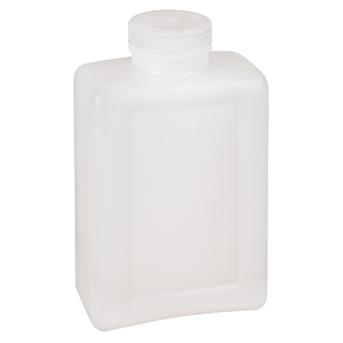 Easy-Grip Space-Saver Bottles, Rectangular, 64 oz., Plastic Equipment World