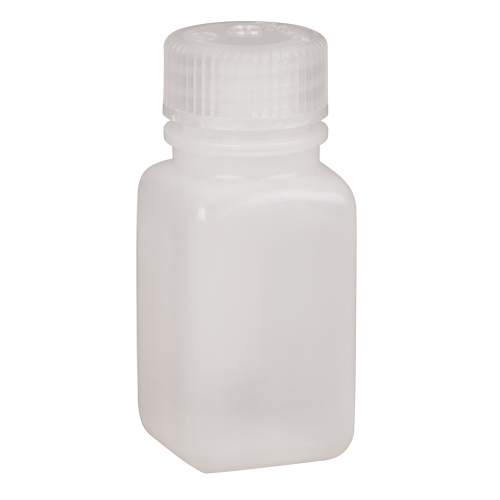 Easy-Grip Space-Saver Bottles, Square, 2 oz., Plastic Equipment World