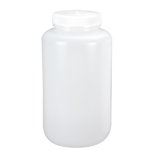 Wide-Mouth Bottles, Round, 1/2 gal., Plastic Equipment World