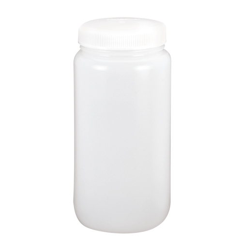 Wide-Mouth Bottles, Round, 1 gal., Plastic Equipment World