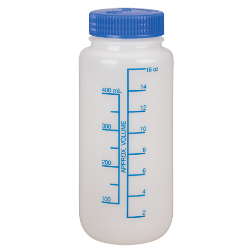 Wide-Mouth Bottles, Round, 16 oz., Plastic Equipment World