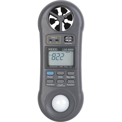 Thermo-Anemometer, Not Data Logging, 0.2 - 30.0 m/sec Air Velocity Range Equipment World