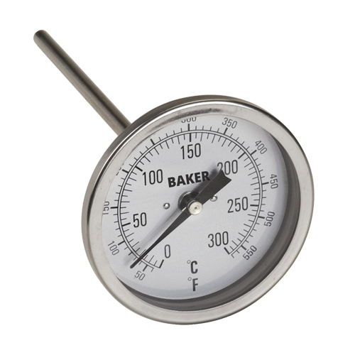 Bi-Metal Thermometers, Contact, Analogue, 50-550°F (0-260°C) Equipment World