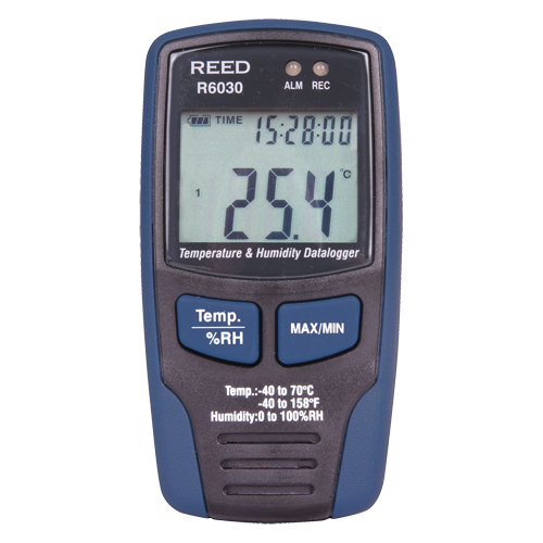 Temp/RH Data Loggers, 40°C to 70°C (-40°F to 158°F) Equipment World