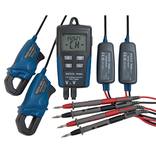 Voltage/Current Data Loggers, 10 V - 600 V, Display Alert Equipment World
