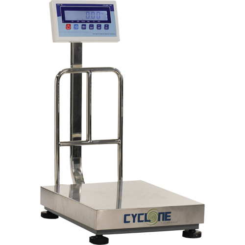 Cyclone 150 Bench and Platform Scale, 300 lbs. / 150 kg Capacity, 15-3/4" L x 19-7/10" W Equipment World