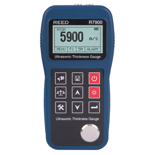 Ultrasonic Thickness Gauge, Digital Display, Ultrasound, 0.03" - 15.7" (0.65 mm - 400 mm) Range Equipment World