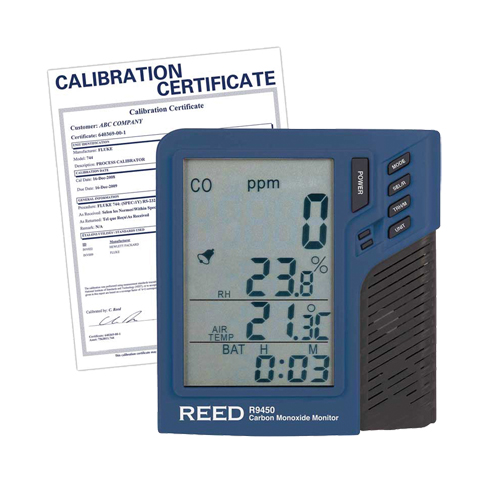 Carbon Monoxide Monitor with Temperature & Humidity (includes ISO Certificate) Equipment World