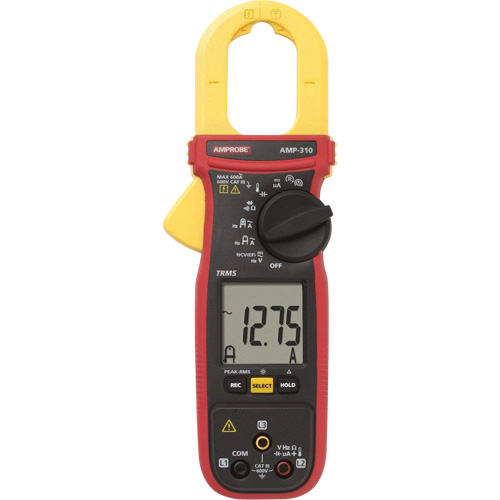 AMP-310 Motor Maintenance TRMS Clamp Meter, AC/DC Voltage, AC Current Equipment World